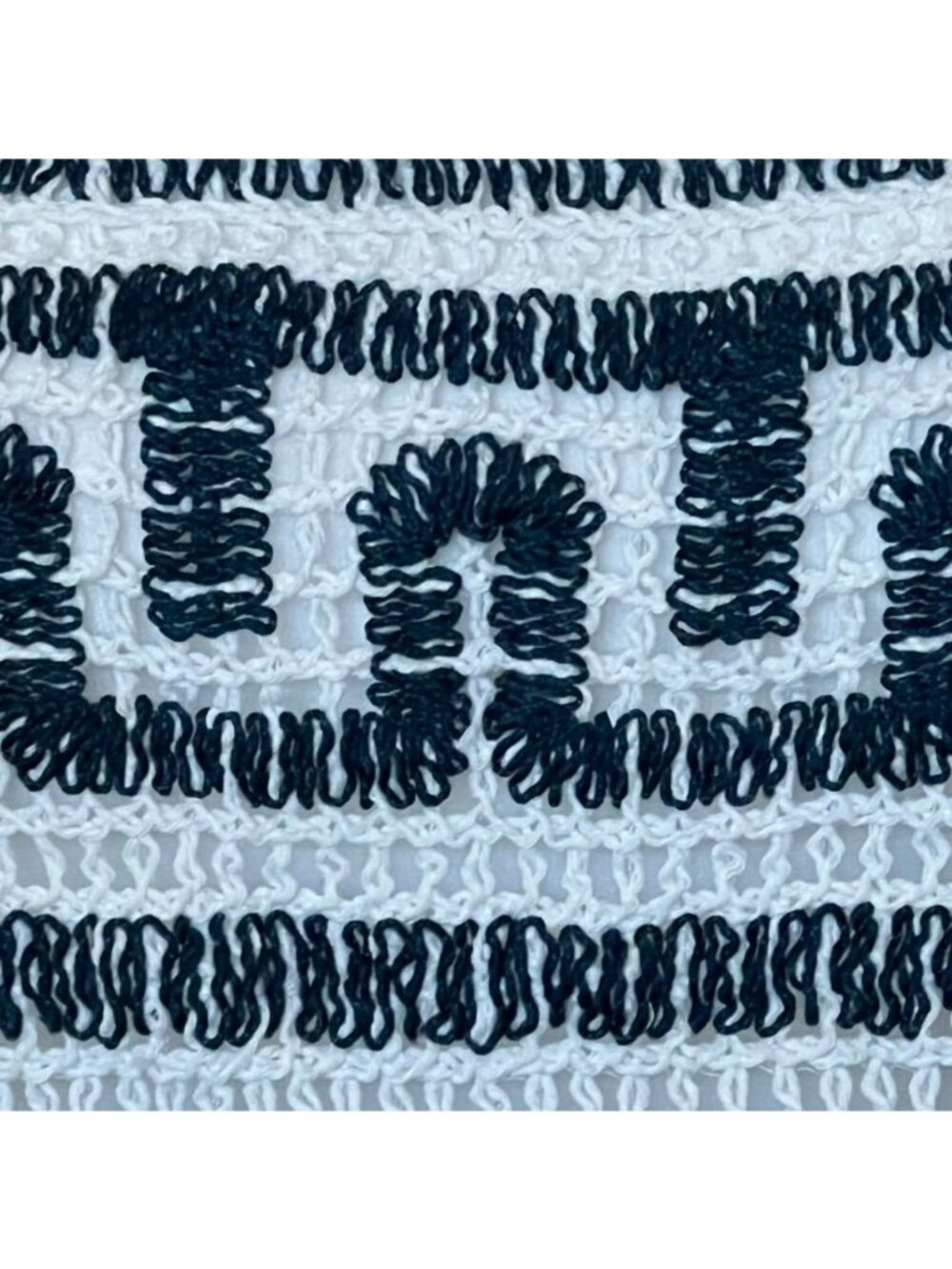 Boho Crochet Womens Sz S Crop Top Boho Geometric Open Knit Euro Summer Festival - Picture 4 of 13